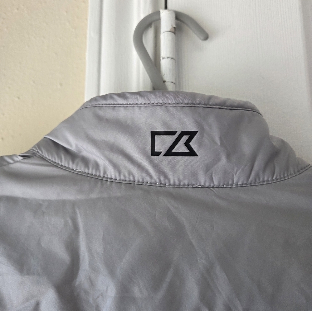 Cutter & Buck Women's Jacket L Windbreaker Stealth Hybrid Quilted Zip $130 - Picture 5 of 9